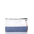 Chambray Blue Chebeague Large Wristlet Handmade in Maine from Recycled Sails