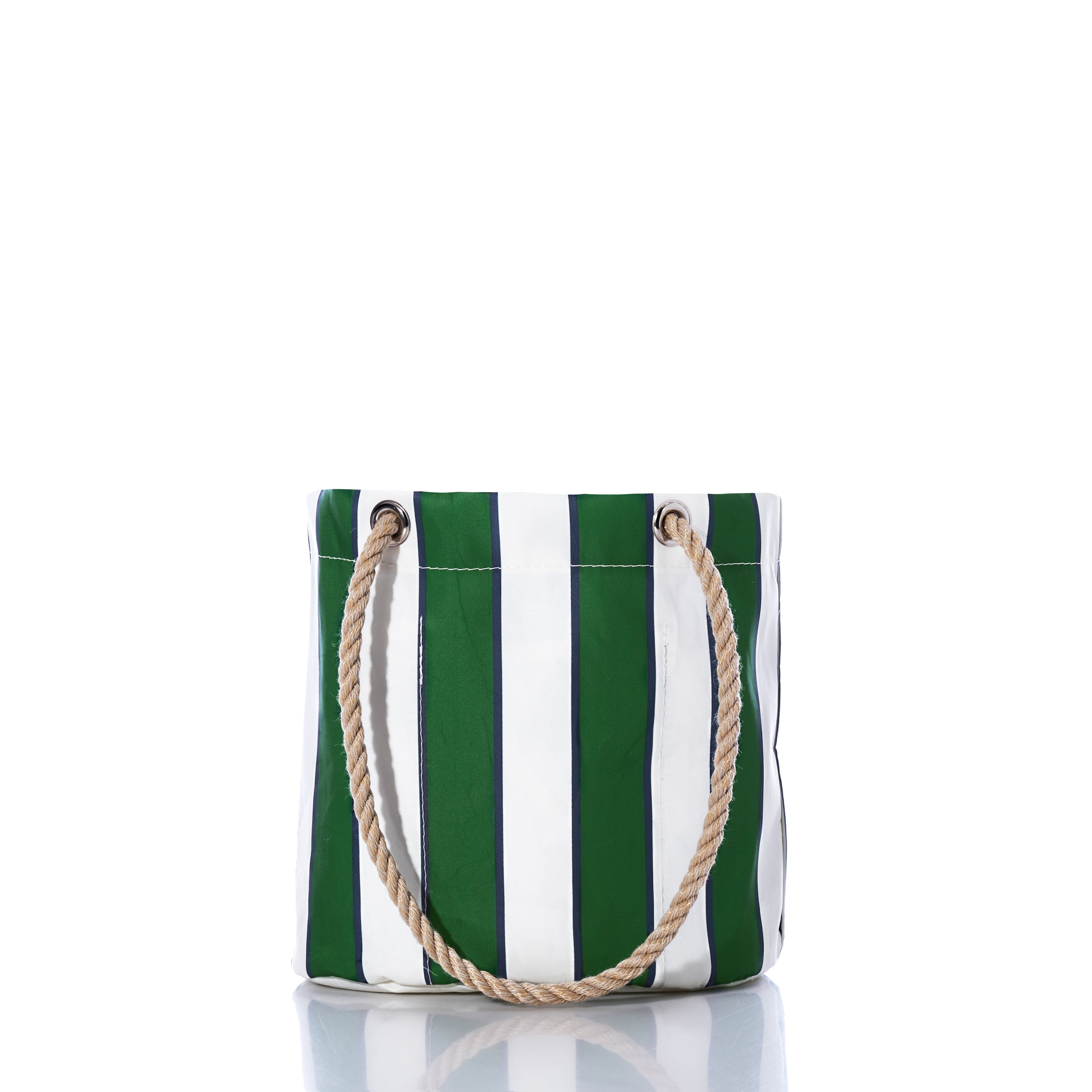Preppy Stripe Essential Handbag Handmade in Maine from Recycled Sails
