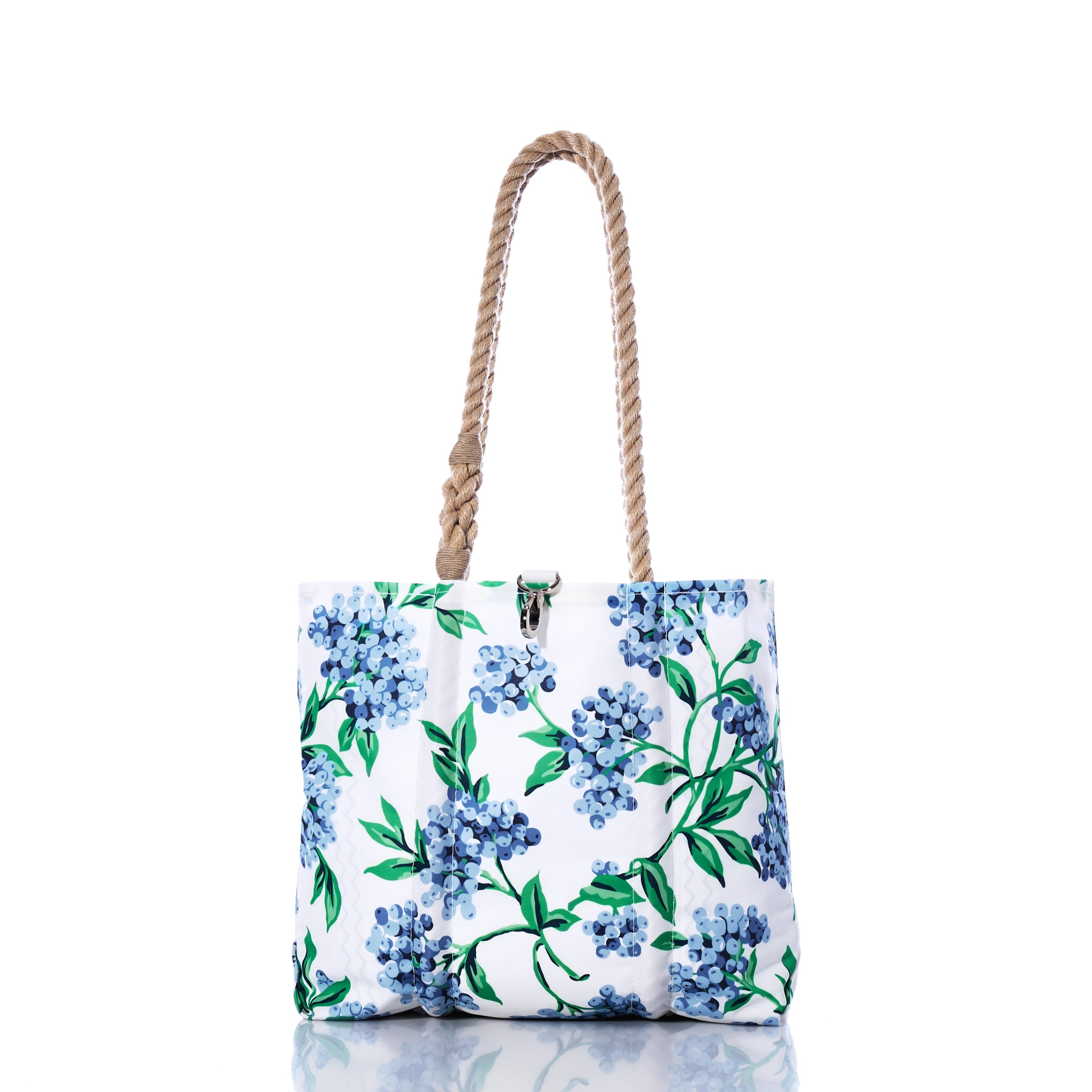 Blueberry Print Handbag Handmade in Maine from Recycled Sails