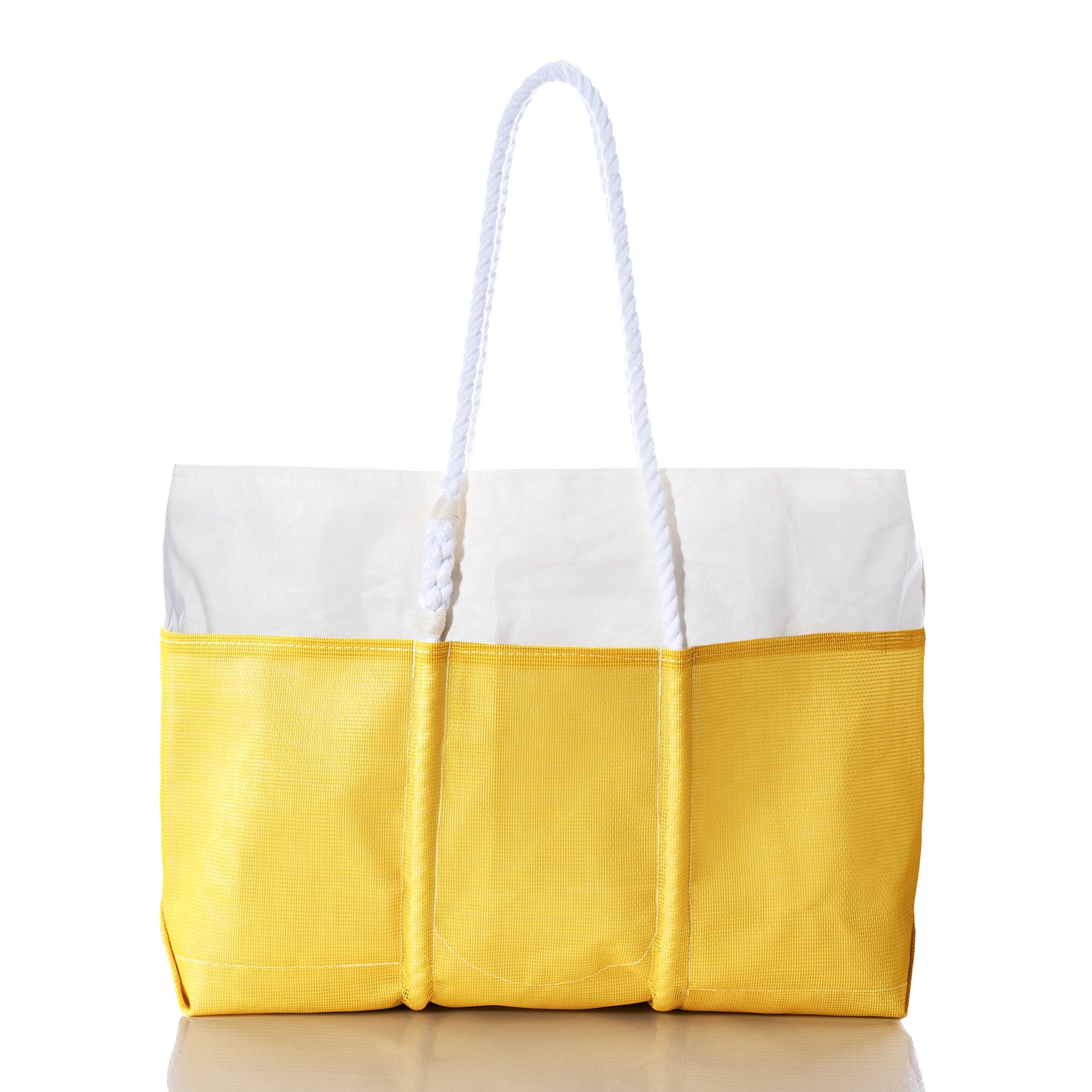 Goldenrod Beachcomber Tote Handmade in Maine from Recycled Sails