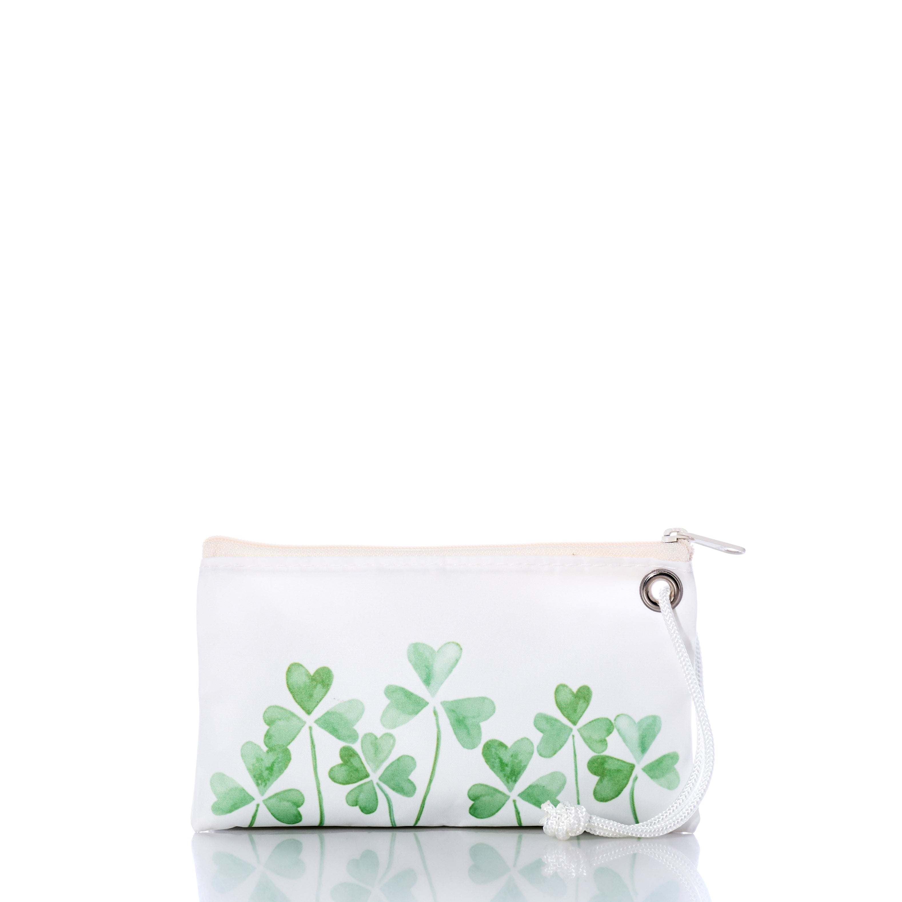 Field of Clover Wristlet Handmade in Maine from Recycled Sails