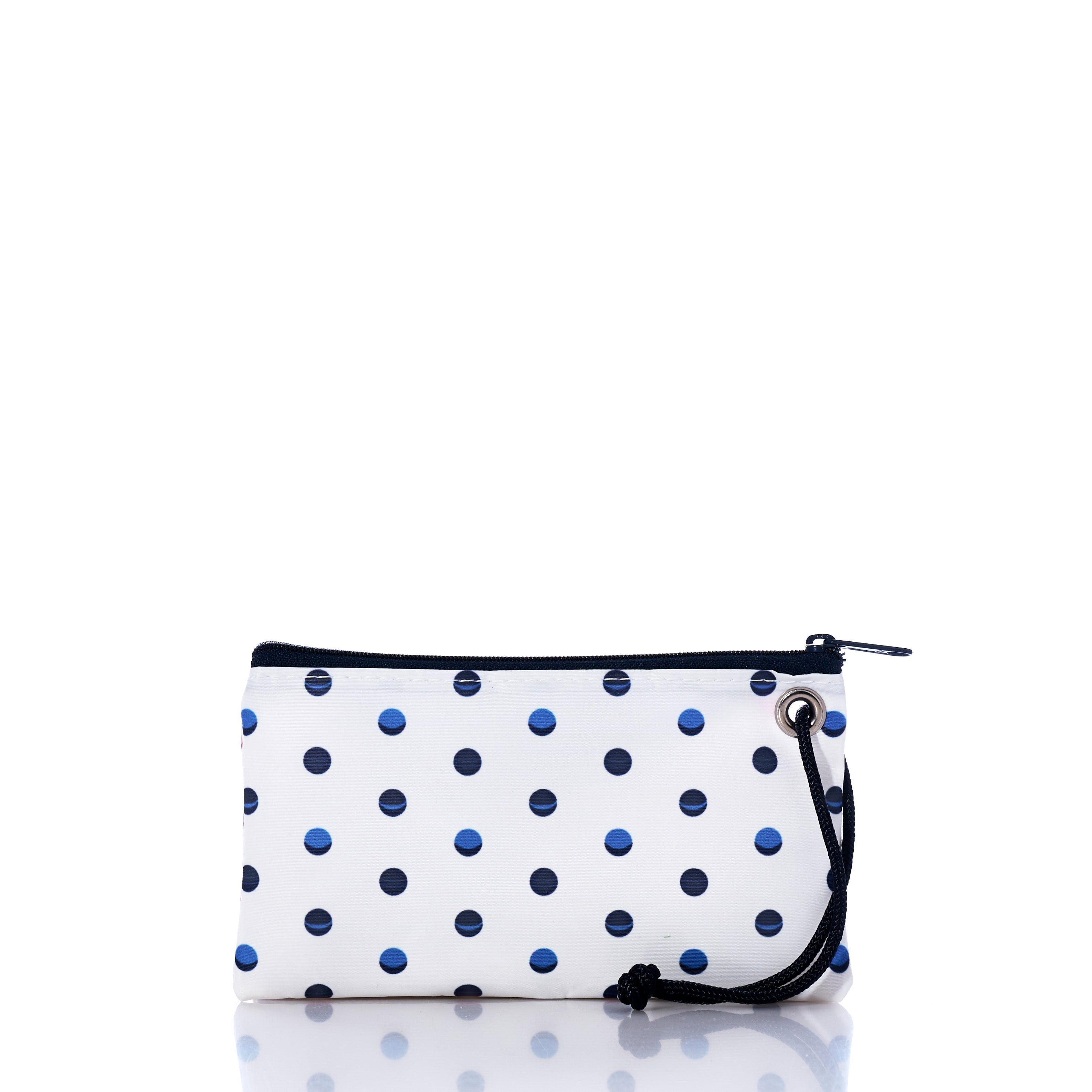 Flip Side Summer Dots Wristlet Handmade in Maine from Recycled Sails