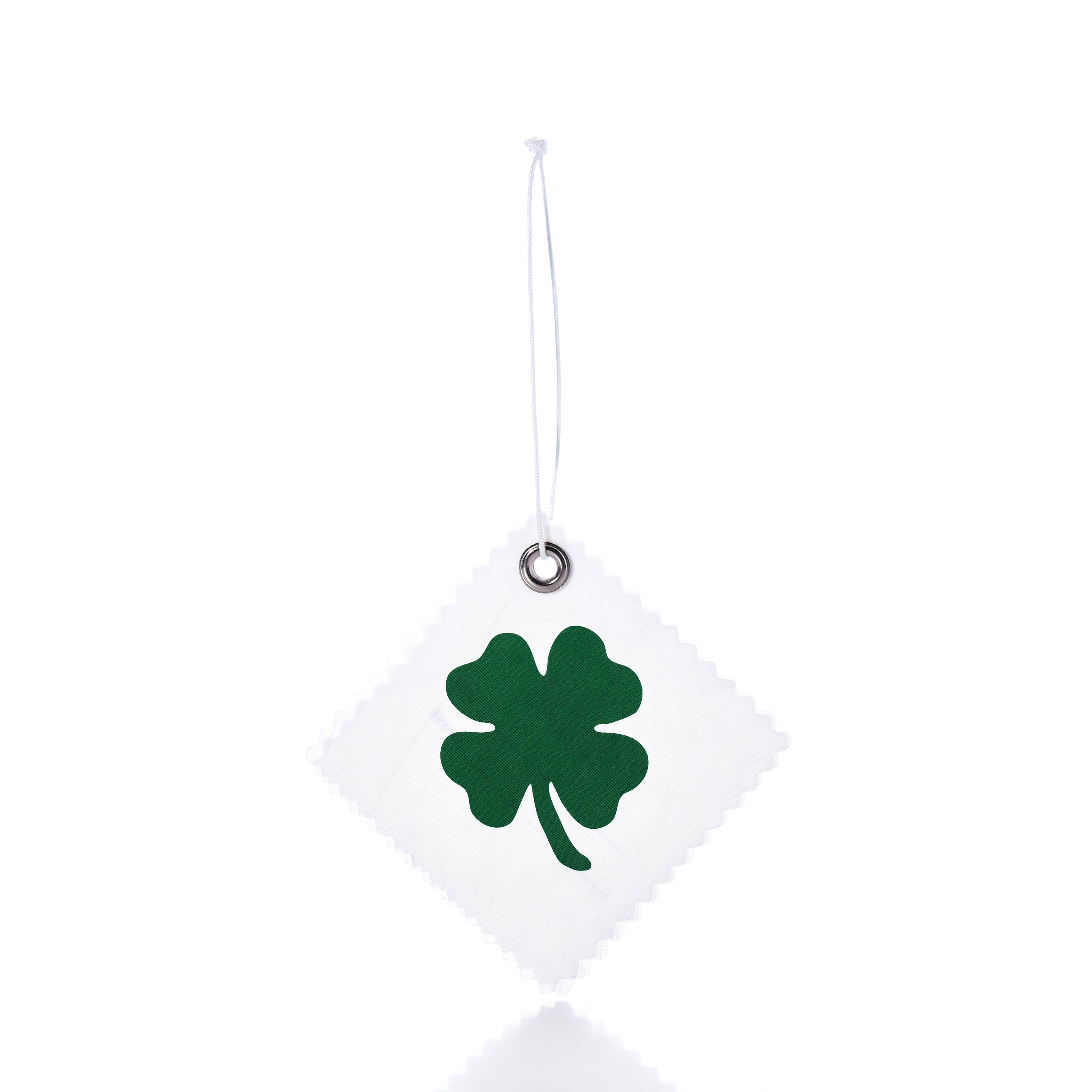 Four Leaf Clover Sail Cloth Gift Tag Handmade in Maine from Recycled Sails