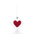 Heart Sail Cloth Gift Tag Handmade in Maine from Recycled Sails