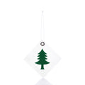 Pine Tree Sail Cloth Gift Tag Handmade in Maine from Recycled Sails