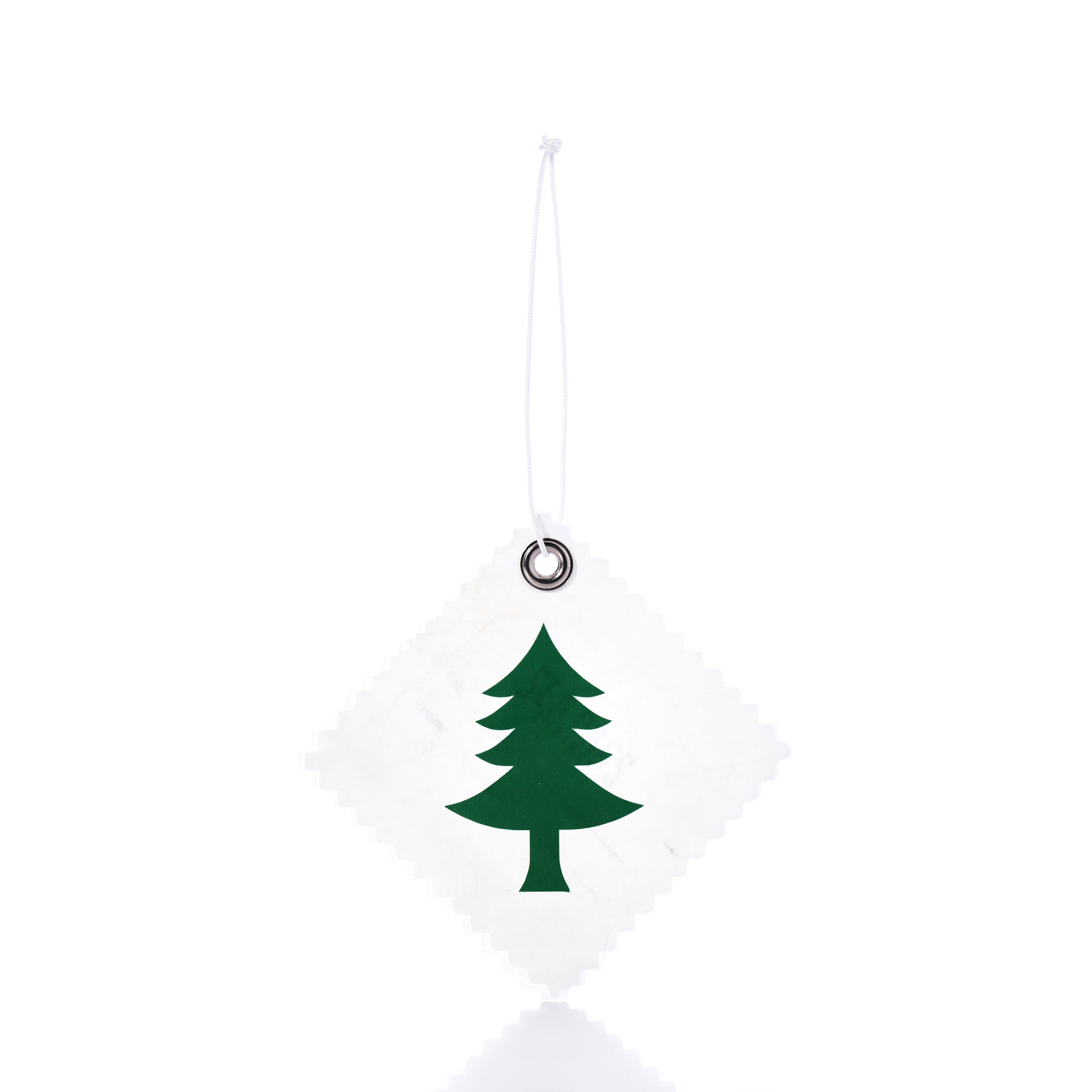 Pine Tree Sail Cloth Gift Tag Handmade in Maine from Recycled Sails
