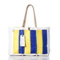 Golf Signal Flag Large Tote Handmade in Maine from Recycled Sails