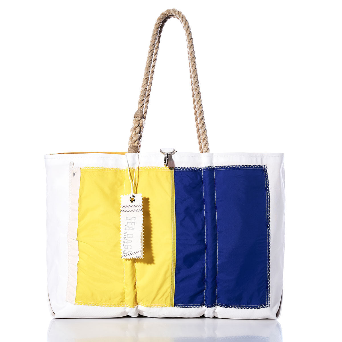Kilo Signal Flag Large Tote Handmade in Maine from Recycled Sails