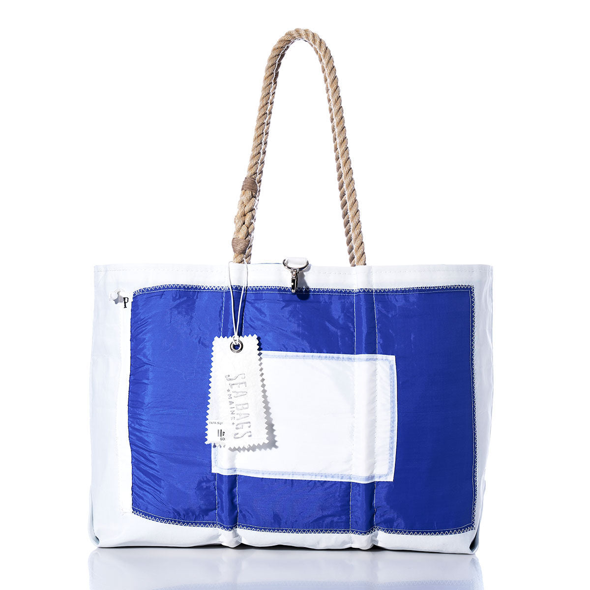 Papa Signal Flag Large Tote Handmade in Maine from Recycled Sails