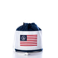 U.S. Yacht Ensign Ditty Bag Handmade in Maine from Recycled Sails