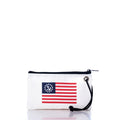 U.S. Yacht Ensign Wristlet Handmade in Maine from Recycled Sails