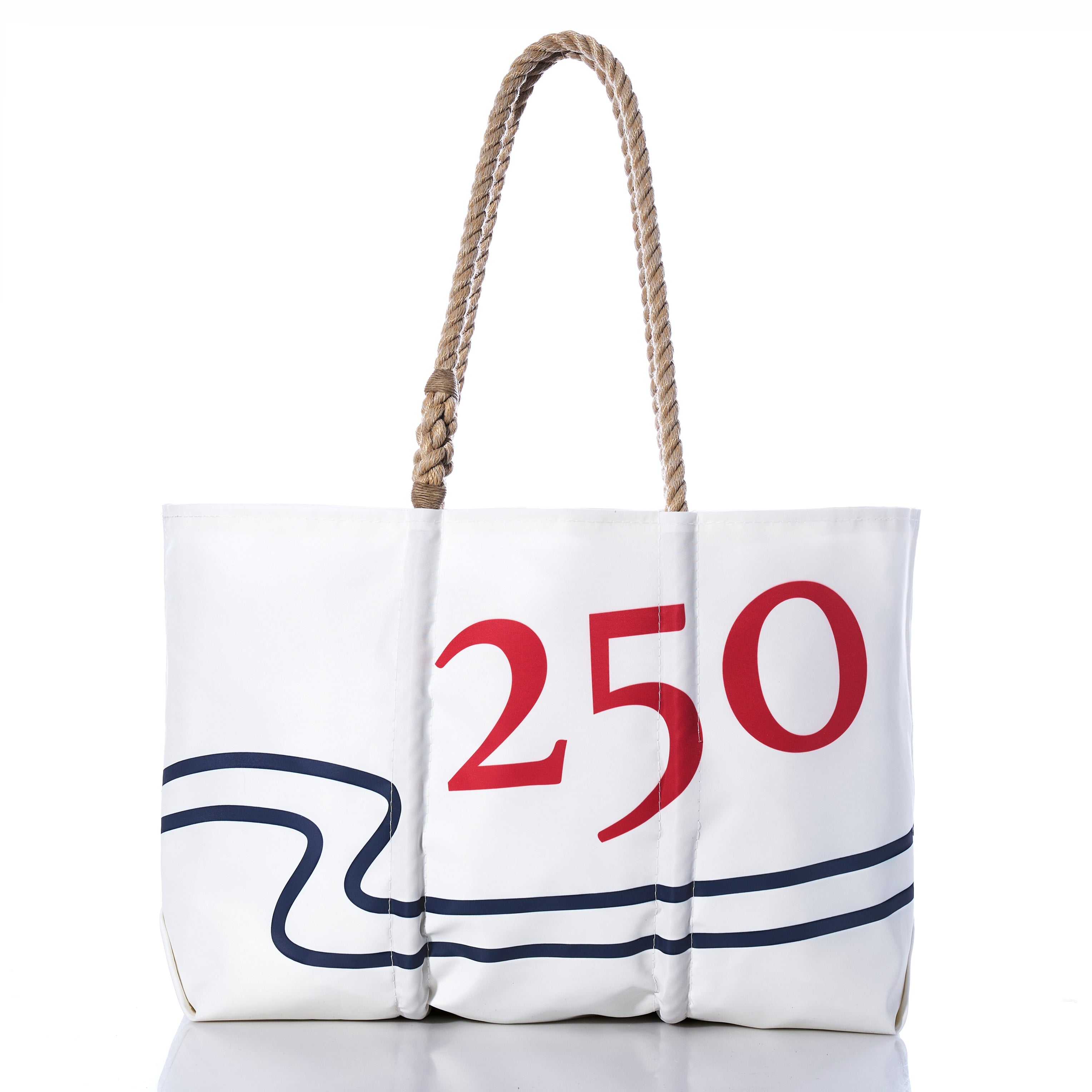 250th Patriotic Large Tote Handmade in Maine from Recycled Sails