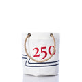 250th Patriotic Beverage Bucket Bag Handmade in Maine from Recycled Sails