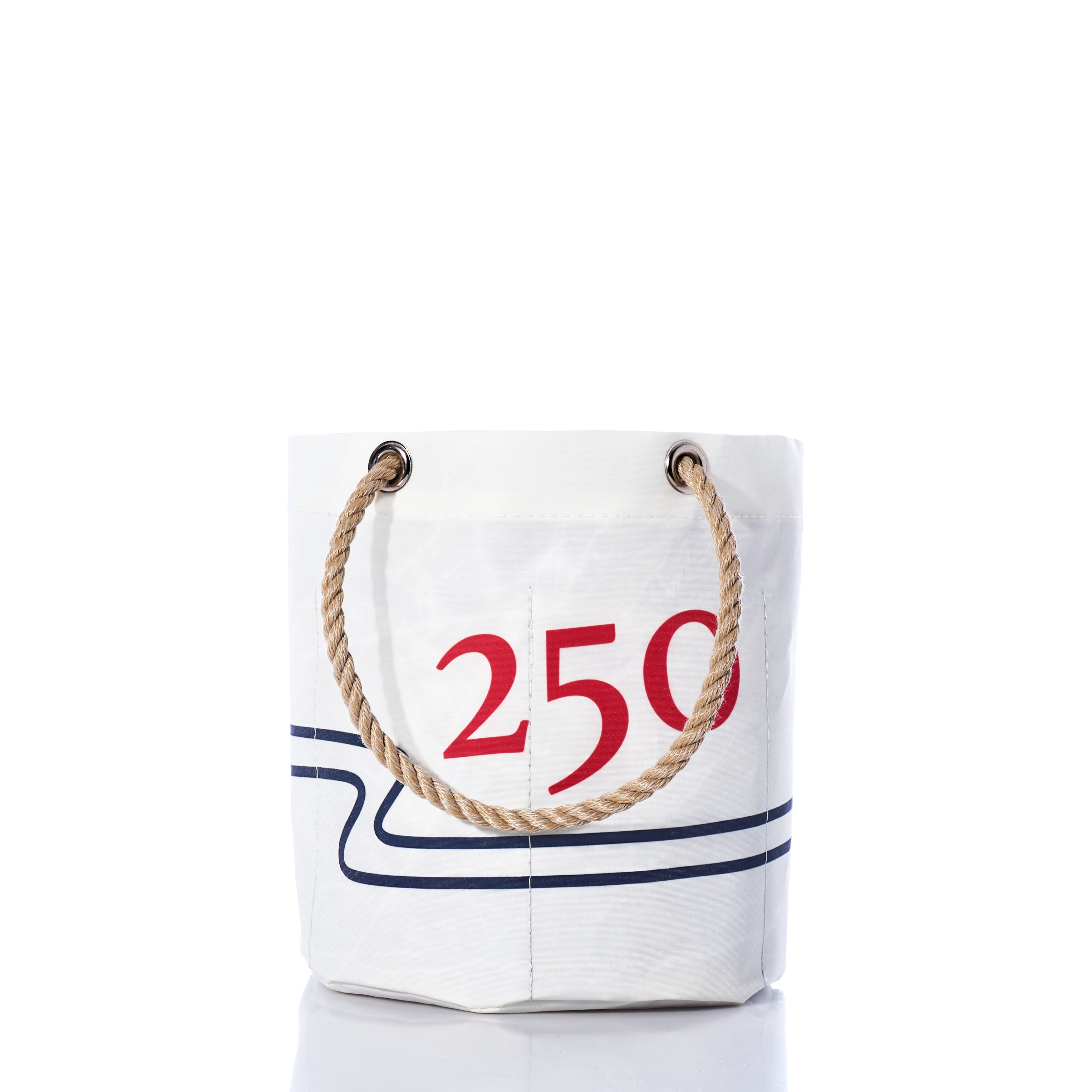 250th Patriotic Beverage Bucket Bag Handmade in Maine from Recycled Sails