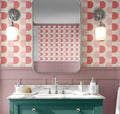 Pink Geometric Nursery Wallpaper