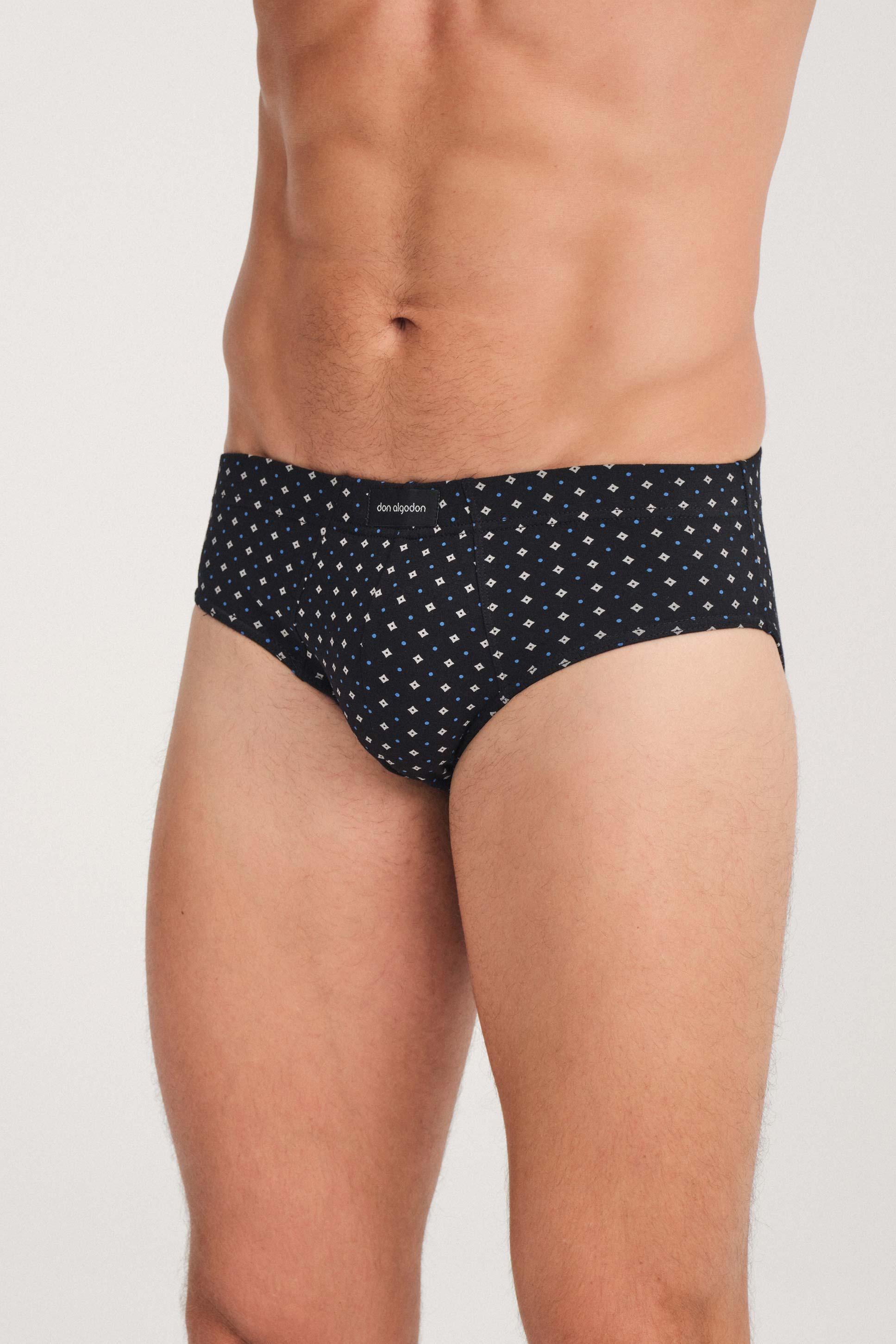Don Algodon Premium | Pack 6 Slips para Hombre | Diseño estampado y minimalista | Cómodos y Suaves para Uso Diario