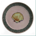 Poseidon's Journey Pink Scallop Shell Decorative Ceramic Plate