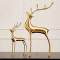 ArtZ® Abstract Nordic Reindeer Sculptures - Set of 2 (1 Large and 1 Small)