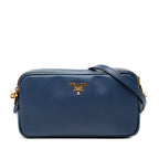 Mini Saffiano Double Zip Crossbody