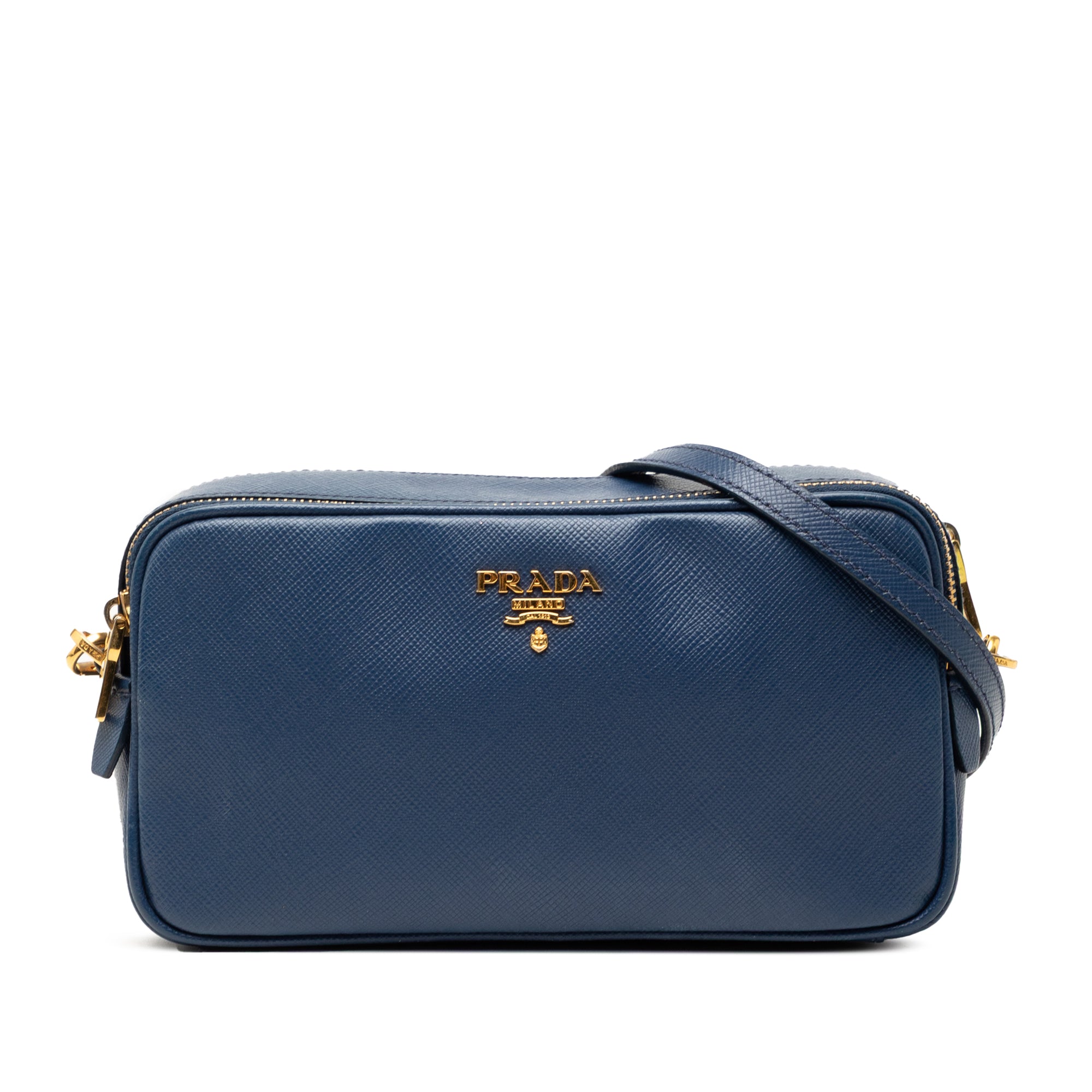 Mini Saffiano Double Zip Crossbody