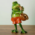 ArtZ® Croak ‘n’ Roll Frog Sculpture - Saxophone