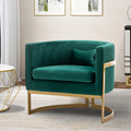 ArtZ® Velvet Nest Chair - Green