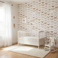 Neutral Boho Butterflies Wallpaper