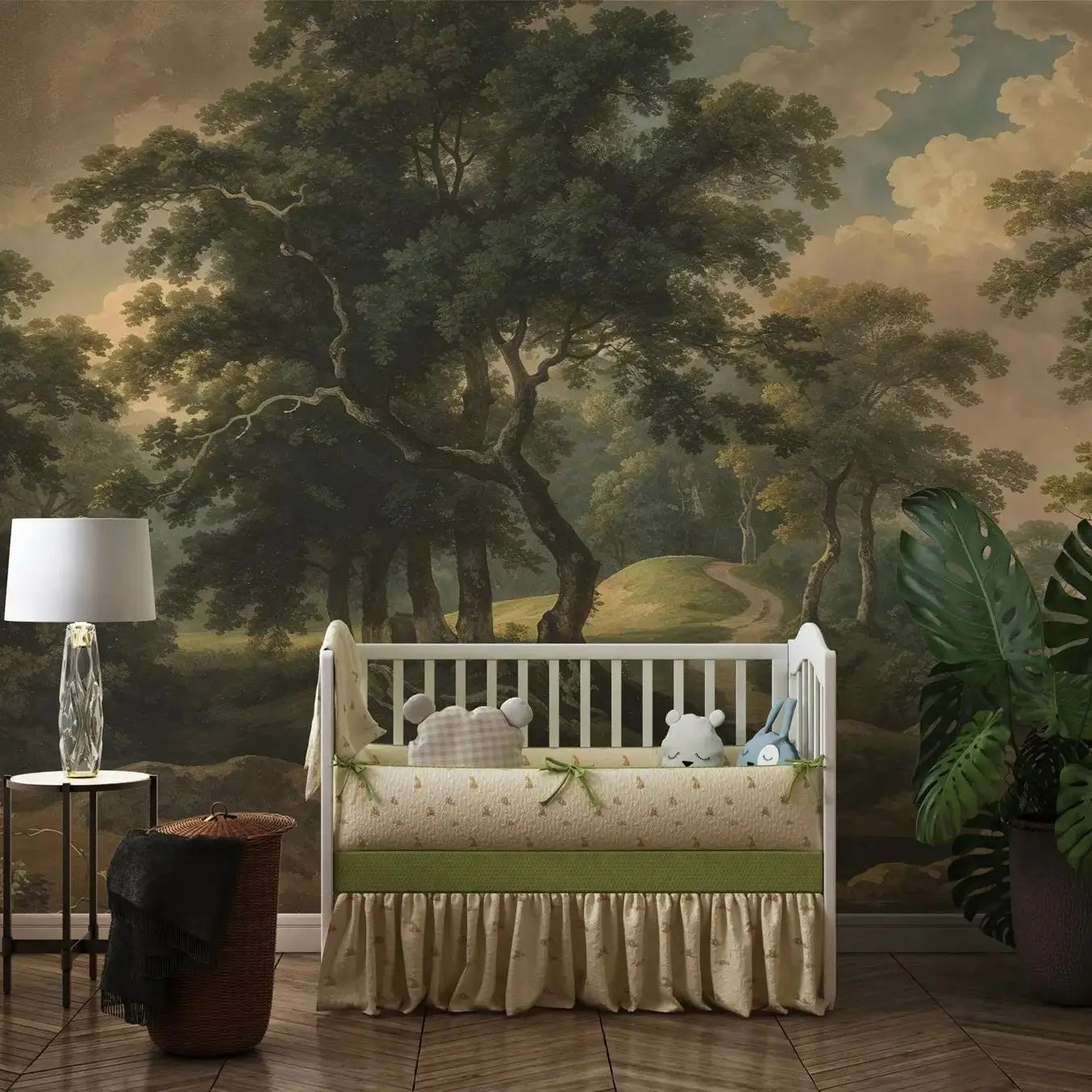 Vintage Forest Woodland Mural Wallpaper