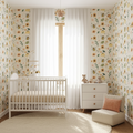 Spring Bees Floral Wallpaper