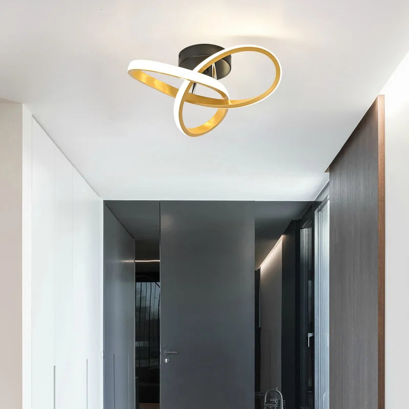 ArtZ® Nordic Infinity Ceiling Lamp - Gold
