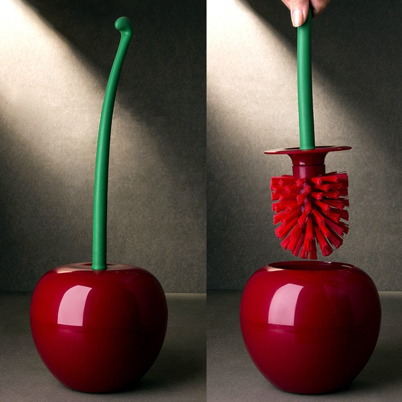 ArtZ® Nordic Cherry Toilet Brush and Holder - Dark Red