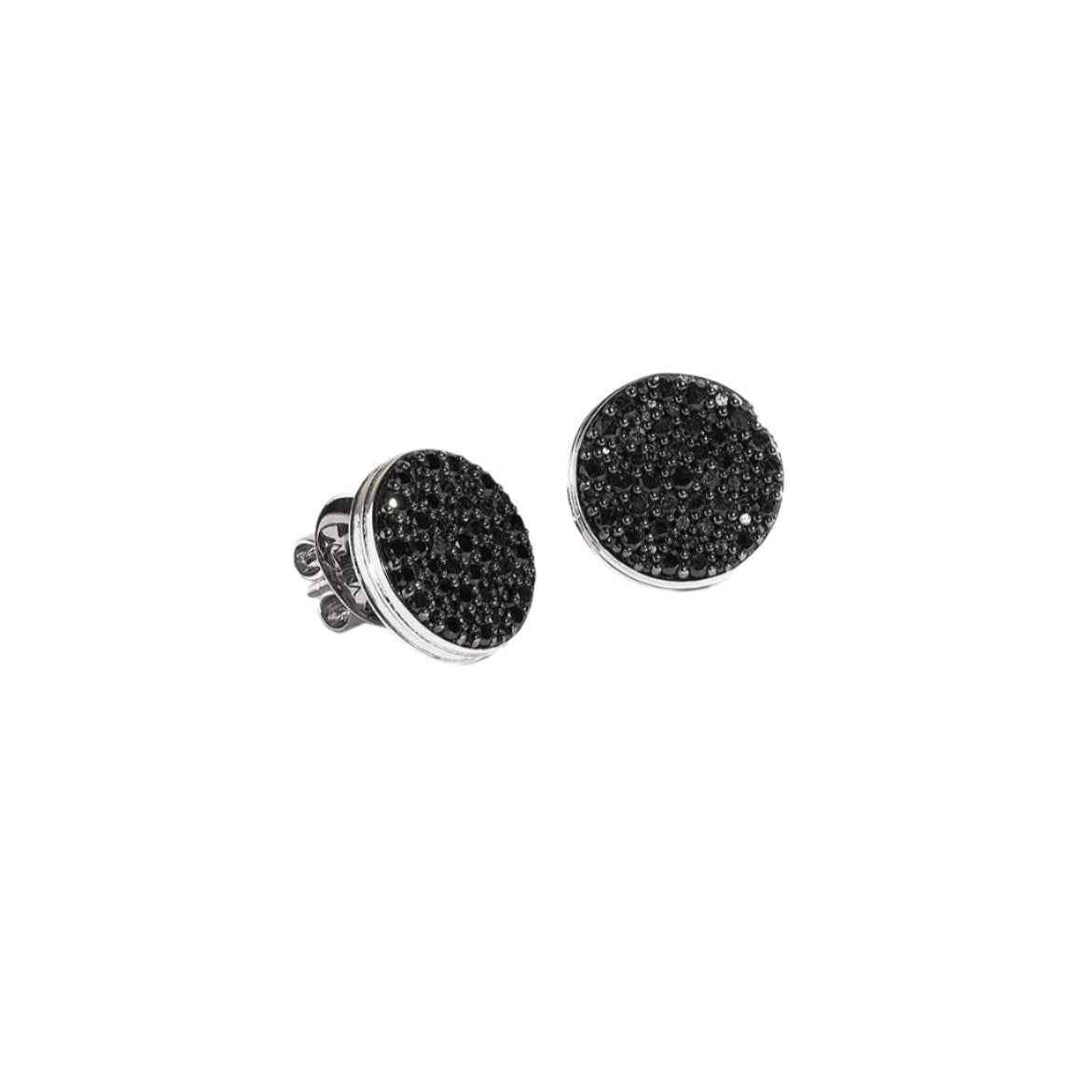 BLACK CAVIAR Black Diamond Stud Earrings Pair By ALINKA Fine Jewellery