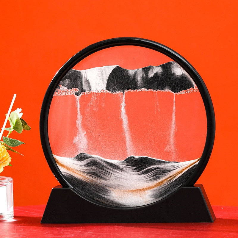 ArtZ® Sand And Water Moving Art - Black Void / 7 inch (18 cm) Diameter