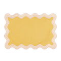 Golden Elegance Scallop Cotton Placemat set of 4