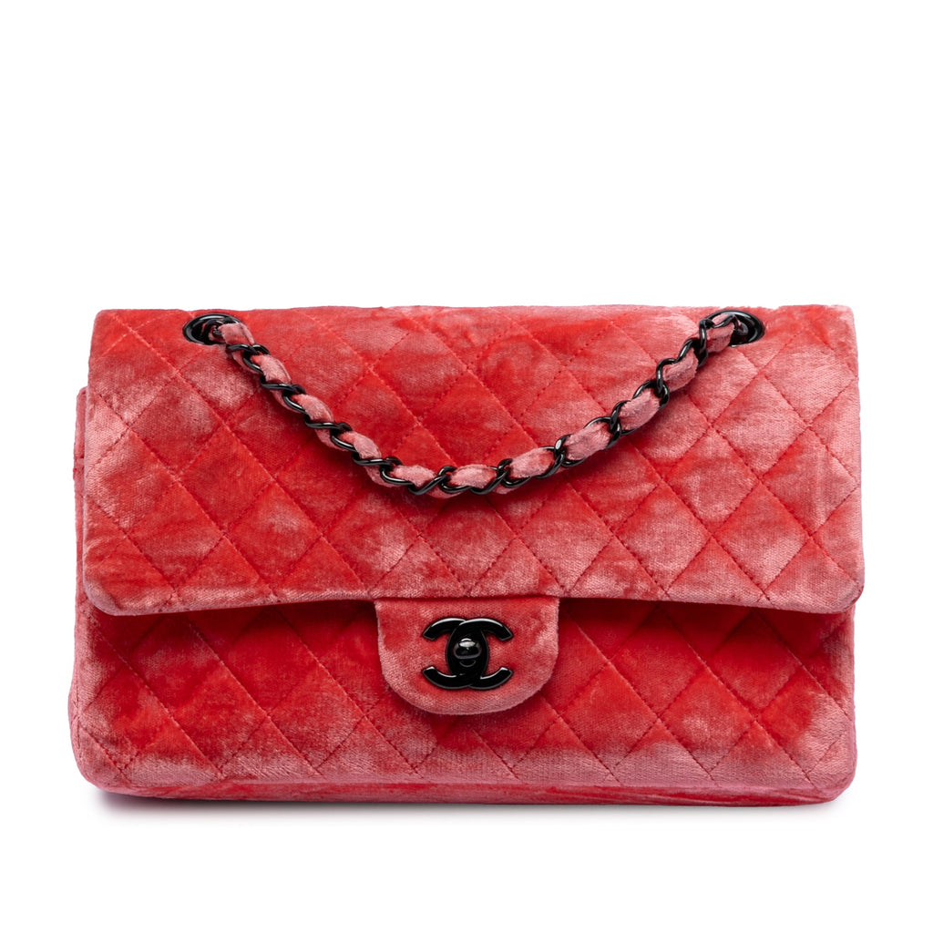 Medium Classic Velvet Double Flap