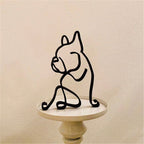 ArtZ® Iron Dog and Cat Sculptures