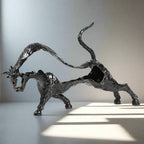 ArtZ® Modern Geometric Bull Sculpture