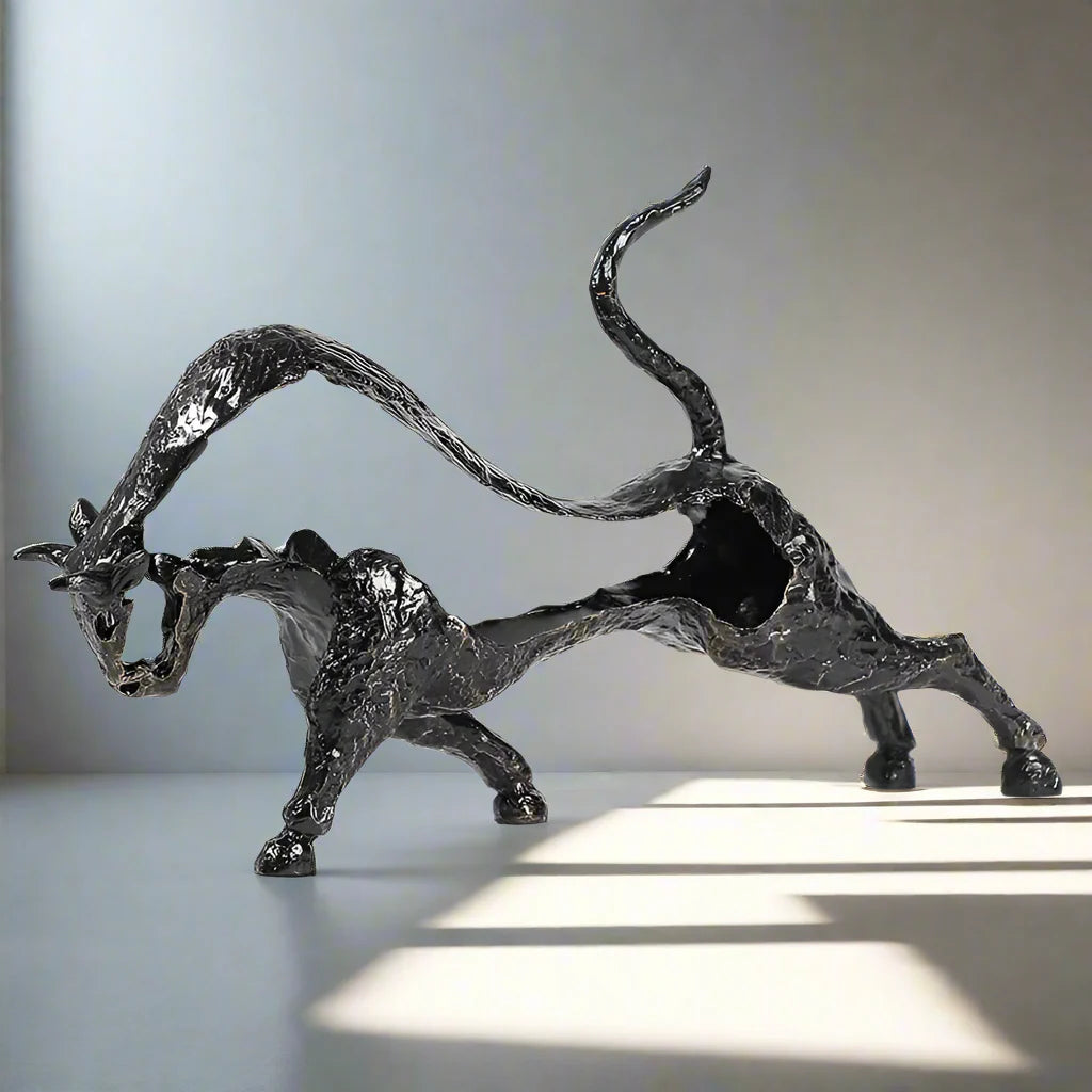 ArtZ® Modern Geometric Bull Sculpture