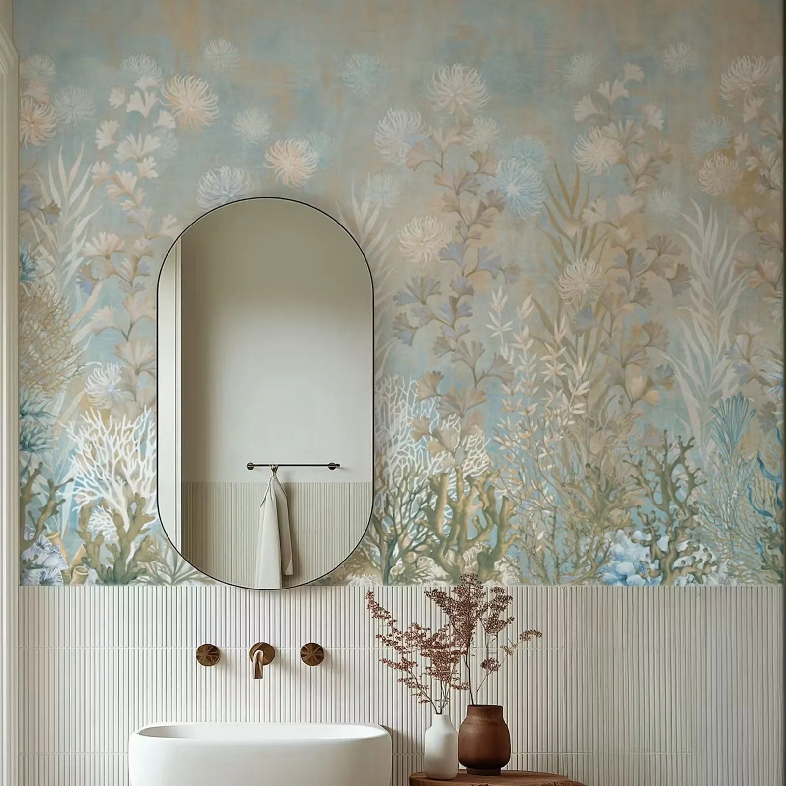 Underwater Coral Garden Mural