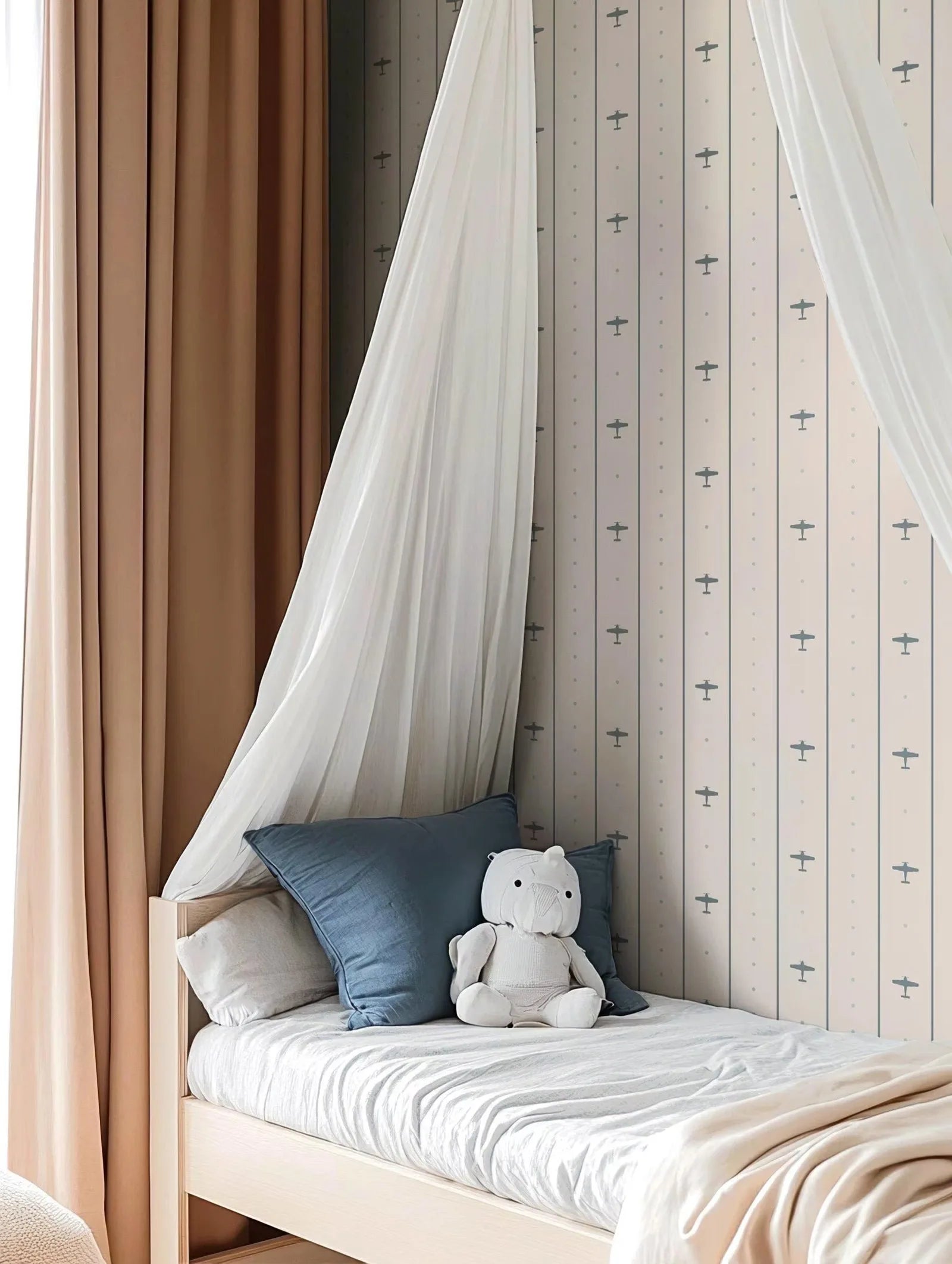 Airplane Stripes Wallpaper