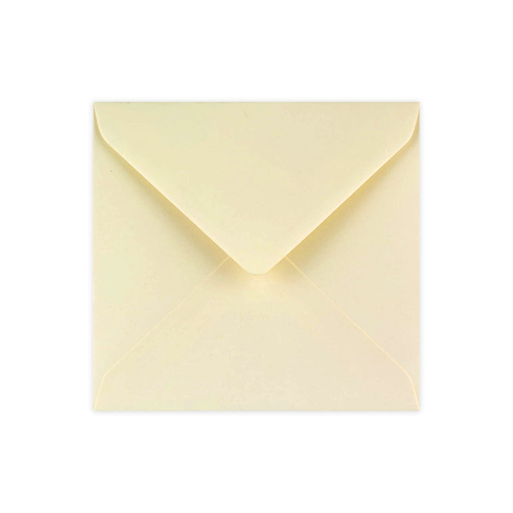 Ivory Wove Gummed V-Flap Greeting Card Envelope (155 x 155mm)