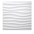 ArtZ® Wave 3D Wall Panel - Sample Matte White 1 Small Panel (12x12 inch) Final Sale Non Refundable