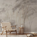 Foggy Forest Landscape Mural