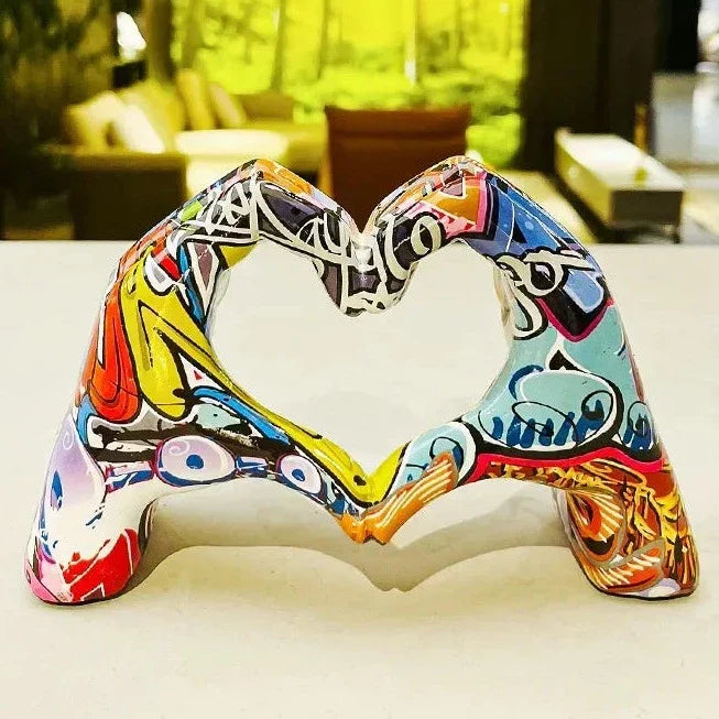 ArtZ® Love You Sculpture - Graffiti Large