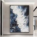 ArtZ® Blue Mind Hand Painted Oil Painting On Canvas - 23.6 inch by 35.4 inch (60x90cm) No Frame