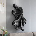 ArtZ® Very Fishy 3D Nordic Wall Sculpture - Black Vertical