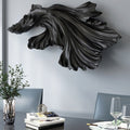 ArtZ® Very Fishy 3D Nordic Wall Sculpture - Black Horizontal