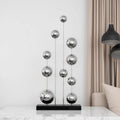 ArtZ® Mirror Orbit Stainless Steel Ball Sculpture - Regular Height 25.6 inch (65 cm)