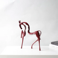 ArtZ® Hollow Hooves Horse Sculpture - Red Without Base