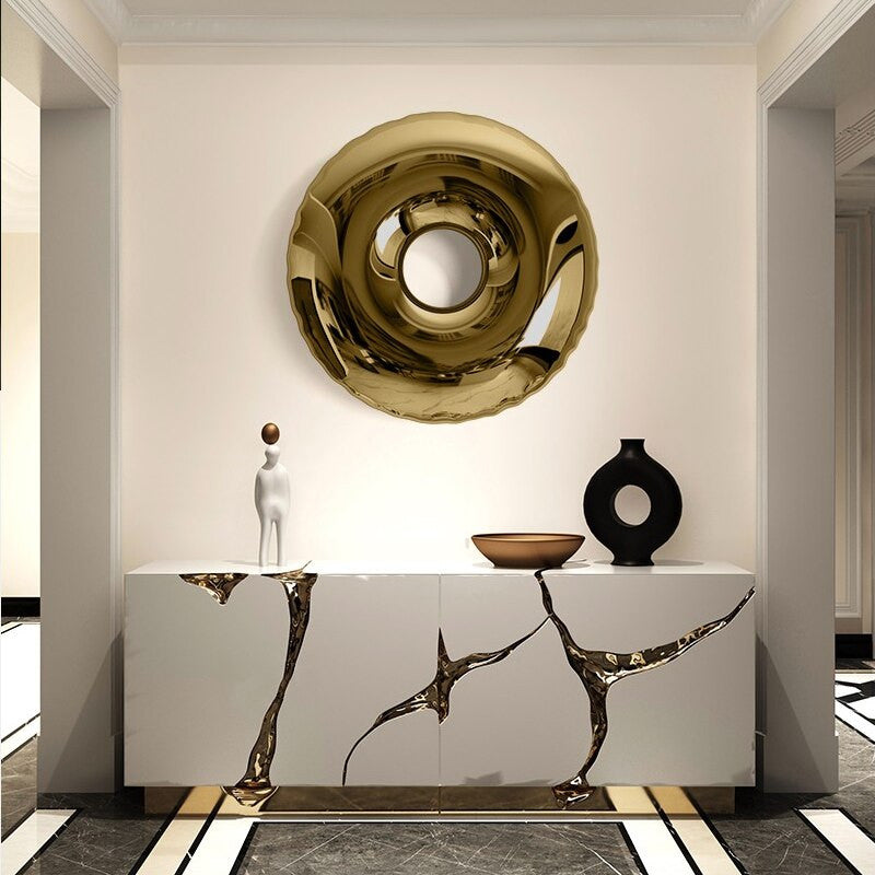 ArtZ® Stainless Steel Doughnut Wall Pendant